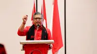 Sekjen PDIP Hasto Kristiyanto saat memberikan pidato di hadapan peserta rapat koordinasi PDIP Majalengka, Sabtu (27/4/2024). (Dok. Istimewa)