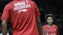 Pebulutangkis Indonesia, Lilyana Natsir, usai mengalahkan pasangan India pada Indonesia Masters 2019 di Istora Senayan, Jakarta, Selasa (22/1). Tontowi / Lilyana lolos ke babak kedua. (Bola.com/M. Iqbal Ichsan)