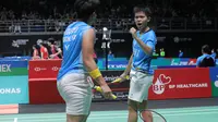 Aksi Apriyani Rahayu/Siti Fadia Silva Ramadhanti di Malaysia Open 2022. (Dok. PBSI)