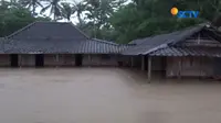 Banjir merendam empat kecamatan di Kabupaten Wongiri. Foto: (doc. SCTV)