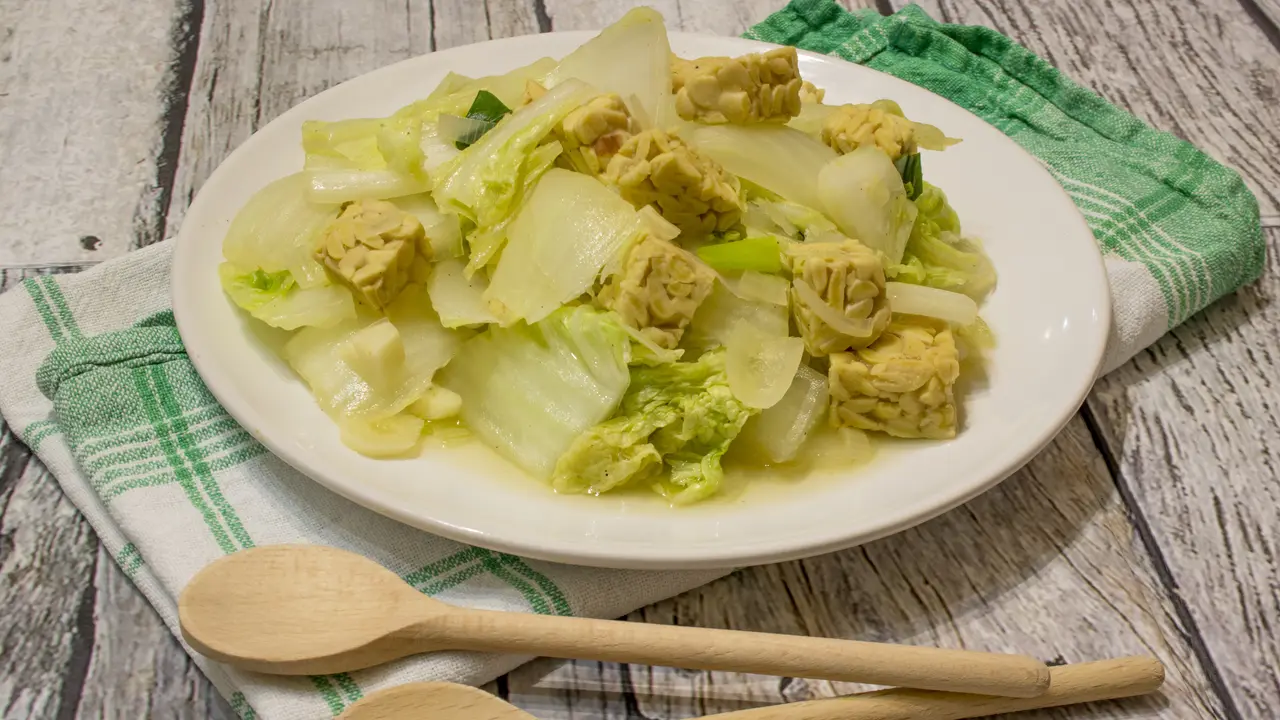 Tumis sawi tempe