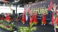 Tari Jejer Gandrung Banyuwangi Yang Dibawakan Oleh Para Pelajar Meriahkan  Banyuwangi Culture Evenryweek.(Istimewa)