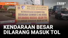 Kendaraan Besar Dilarang Masuk Tol untuk Mengurai Kemacetan saat Arus Mudik Lebaran