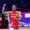 Pebulu tangkis tunggal putra Indonesia Alwi Farhan menang atas&nbsp;wakil Korea Cho Geonyeop pada&nbsp;partai kedua laga semifinal Piala Sudirman 2025. Alwi menang 16-21, 21-8, dan 21-8 di Xiamen Fenghuang Gymnasium, China, Sabtu (3/5).&nbsp;(foto: PBSI)