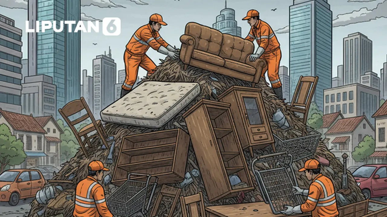 Banner Infografis Cara hingga Titik Buang Sampah Besar Gratis Pemprov DKI Jakarta.