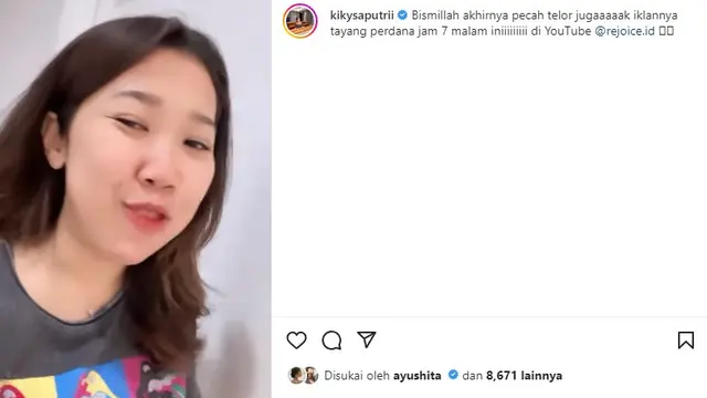 Kiky Saputri (Foto: Instagram/@kikysaputrii)