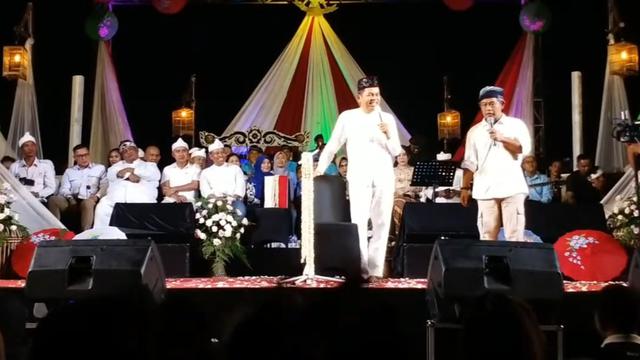 Gubernur Jawa Barat terpilih, Dedi Mulyadi melakukan tasyakuran pemenangan di wilayah Tapos, Depok. (Liputan6.com/Dicky Agung Prihanto)