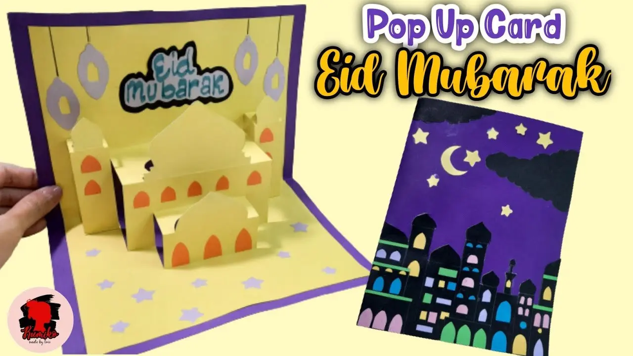 Kartu Ucapan Idul Fitri Pop Up