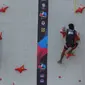 Aksi tim panjat tebing Indonesia di nomor speed world Record pada Asian Championship 2019 (dok: FPT1)