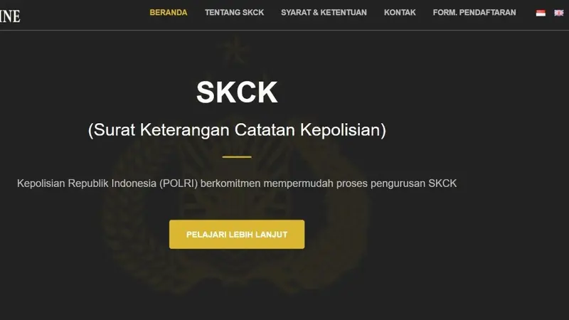 Permohonan pembuatan SKCK online ini dapat diakses melalui laman resmi SKCK Polri.