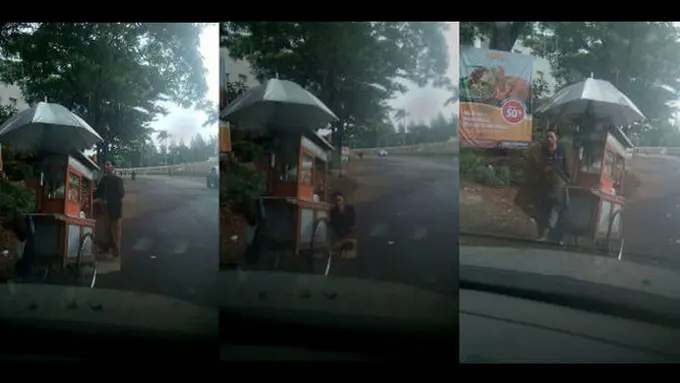 Tak Temukan Masjid Saat Jualan, Tukang Bakso Ini Tetap Salat