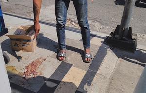 Tempat diduga salah satu ormas melakukan penyerangan terhadap sejumlah juru parkir di area minimarket jalan R.E. Martadinata, Kecamatan Cikole, Kota Sukabumi. (Foto: Liputan6.com/Fira Syahrin).