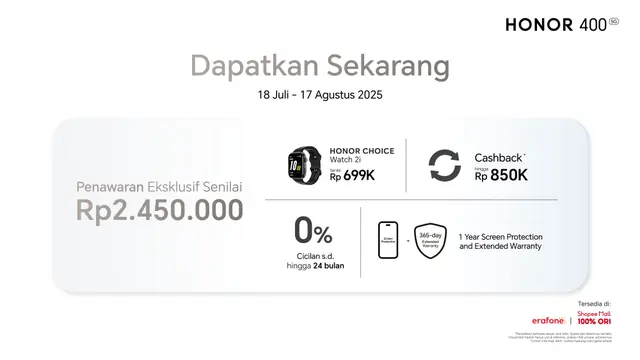 Sambut Euforia HONOR 400 Laris di Pre-Order, HONOR Resmikan Experience Store Perdana di Indonesia