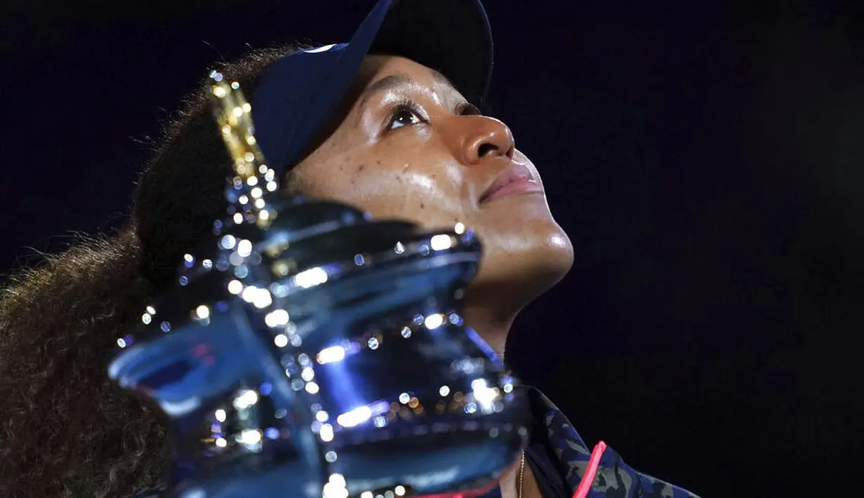 Pada laga tersebut Osaka meraih kemenangan 6-4, 6-3 dengan catatan waktu 1 jam 19 menit untuk menyudahi perlawanan wakil Amerika Serikat itu. (AP Photo/Hamish Blair)