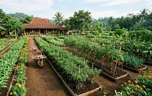 7 Inspirasi Kebun Rumah Ala Kampung di Lahan Luas Tapi Tetap Tertata Rapi
