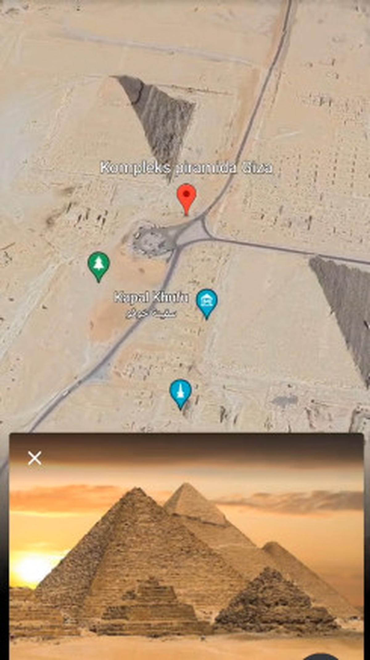 Makam Meresankh III berada di dataran tinggi yang merupakan bagian dari Kompleks Piramida Giza, Mesir. <br>