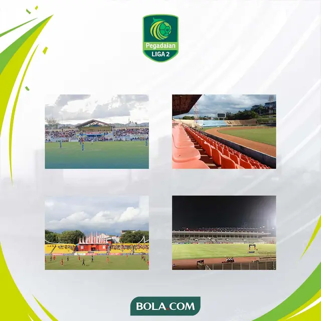 Pegadaian Liga 2 - Stadion Langsa, Stadion Mandala Jayapura, Stadion Haji Agus Salim, dan Stadion Madya Jakarta