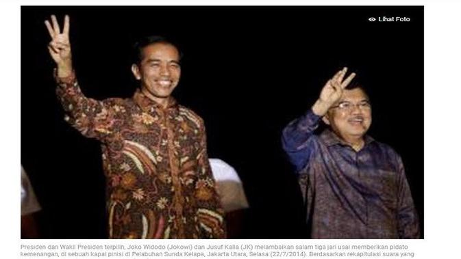 Gambar Tangkapan Layar Foto dari Situs kompas.com