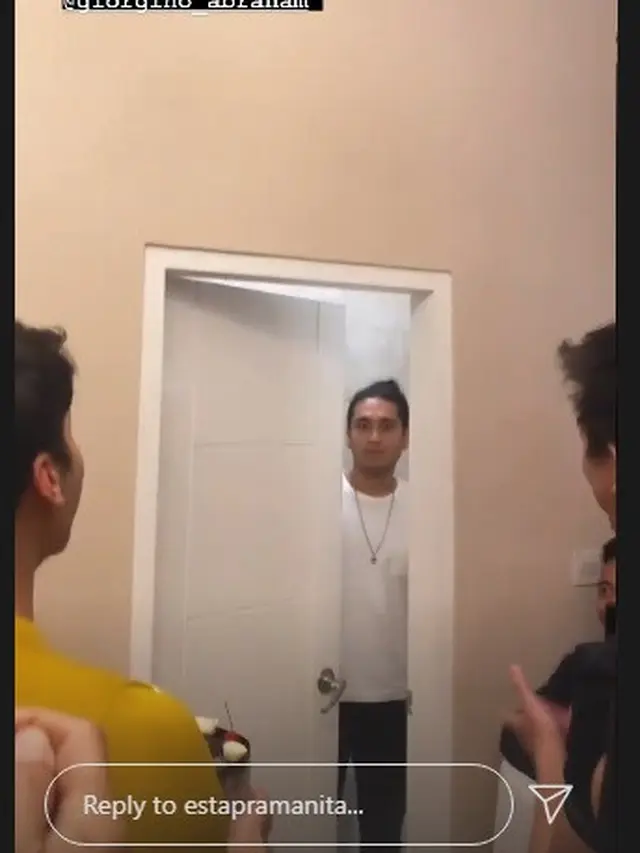 Kejutan ultah Giorgino Abraham (Foto: Instagram/estapramanita)