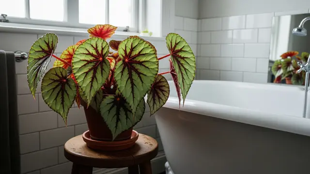 Tanaman Begonia Rex/AI Generated