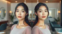 cara agar pipi tirus ©Ilustrasi dibuat AI