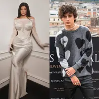 Potret Kyle Jenner dan Timothée Chalamet.