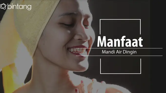 Manfaat mandi dengan air dingin. (Foto: Deki Prayoga, Digital Imaging: Nurman Abdul Hakim/Bintang.com)