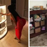 Celeste Barber, cewek nekat yang ikuti pose artis hollywood. Gagal, sih.. Tapi lumayan bikin ngakak.