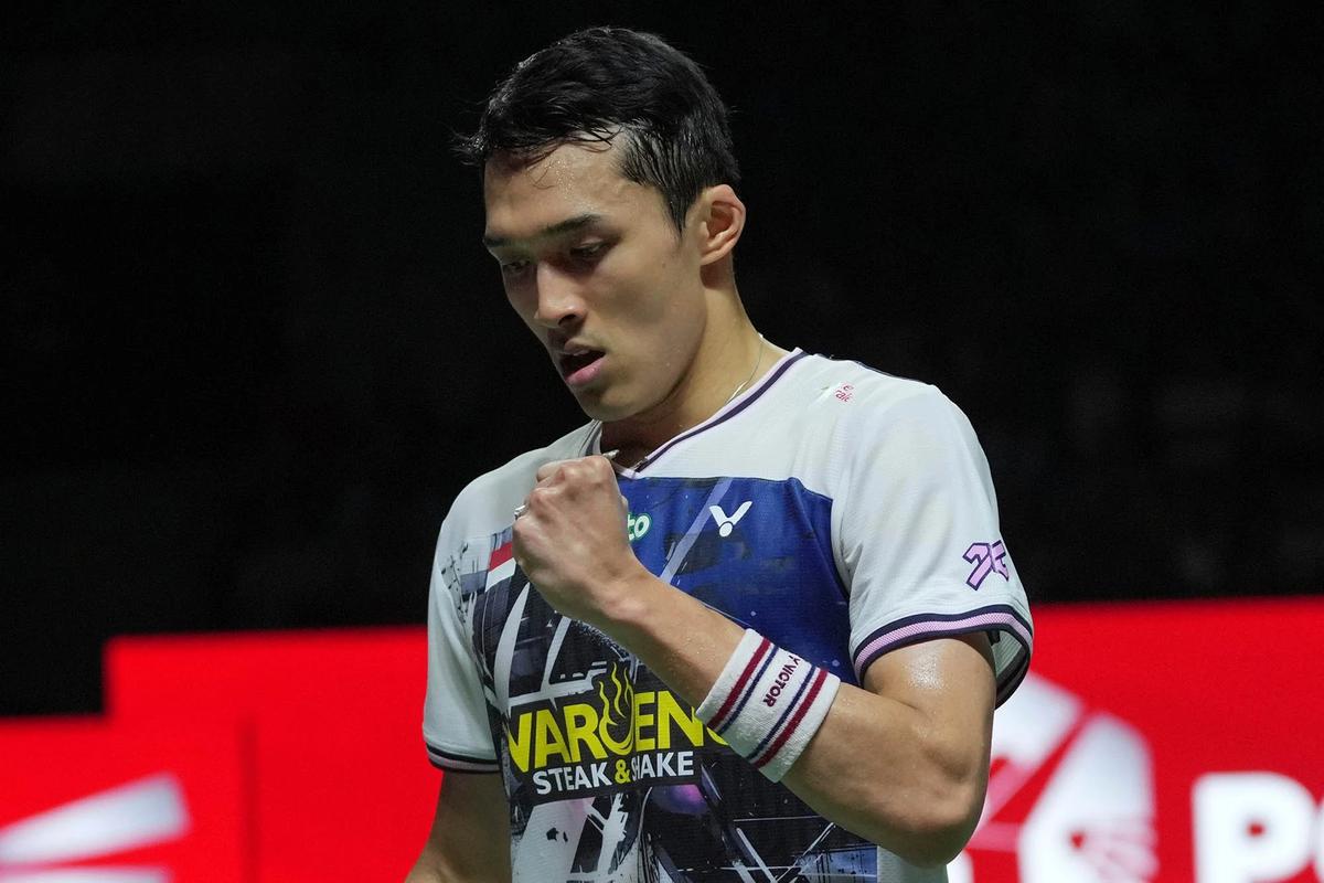 FOTO: Jonatan Christie Melaju ke Final Indonesia Open 2026