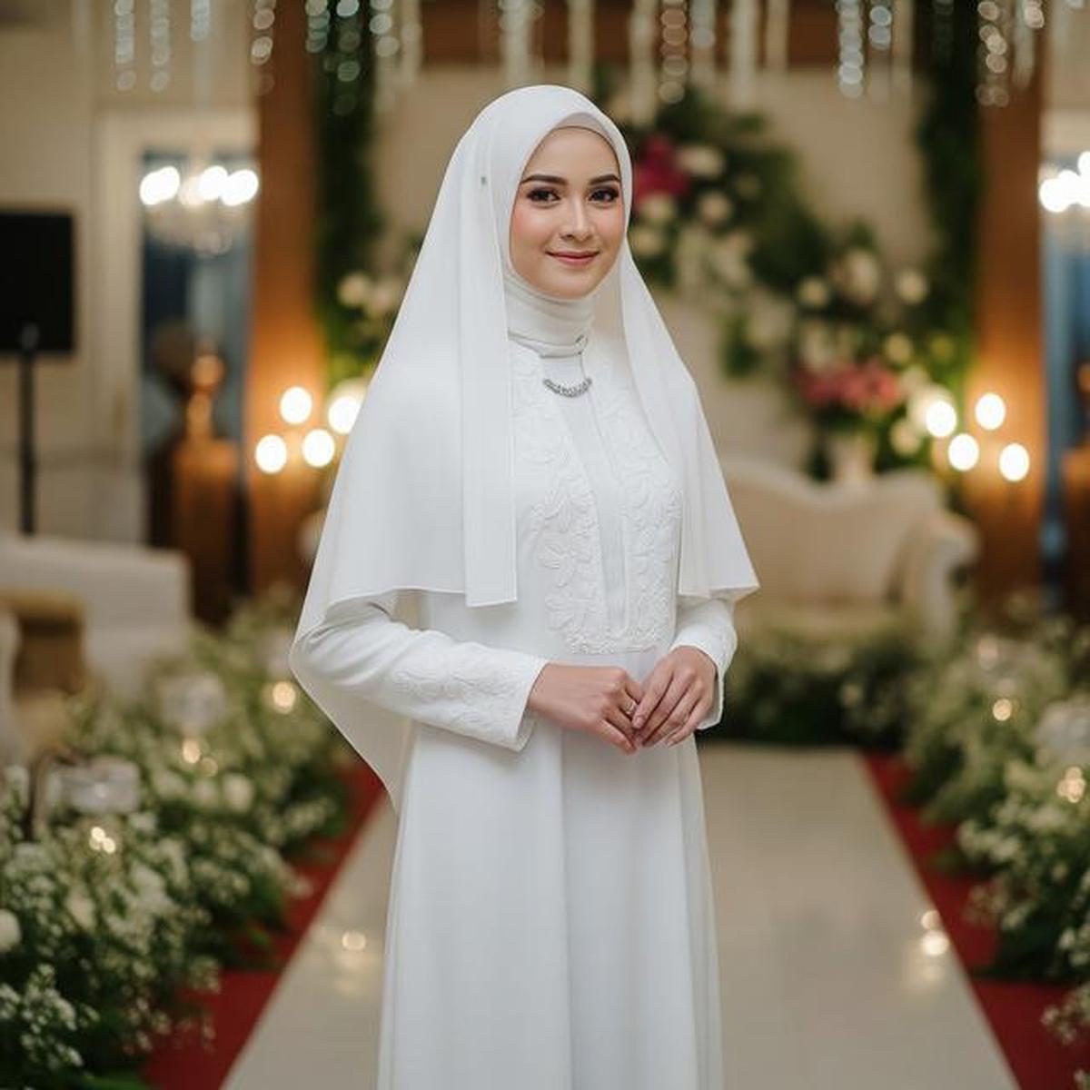 9 Model Gamis Putih Simple dan Elegan untuk Acara Syukuran, Tampil Anggun dan Bersahaja