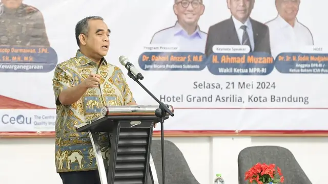 Sekretaris Jenderal DPP Gerindra yang juga duduk sebagai Wakil Ketua MPR RI, Ahmad Muzani.