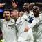 Gelandang Real Madrid asal Uruguay #08, Federico Valverde (2L), merayakan gol ketiganya selama pertandingan leg pertama babak 16 besar Liga Champions UEFA antara Real Madrid CF dan Manchester City di Stadion Santiago Bernabeu di Madrid pada 12 Maret 2026. (Pierre-Philippe MARCOU /AFP)