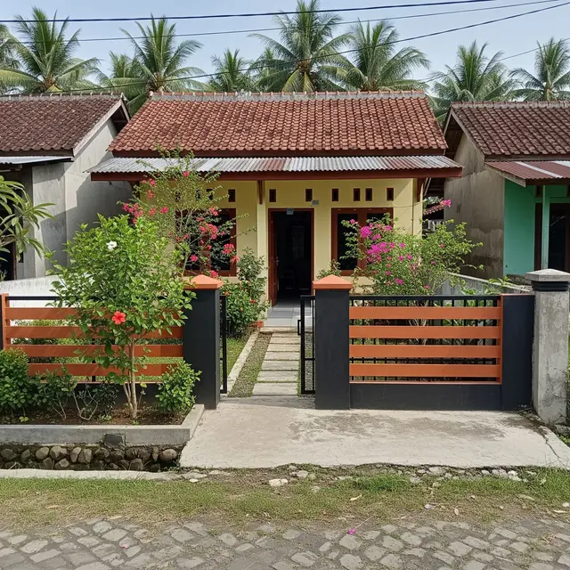 9 Model Gerbang Rumah Type 36 di Kampung, Tampilan Depan Makin Apik