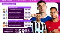 Jadwal dan Live Streaming Liga Inggris Laga Tunda Pekan Ini di Vidio