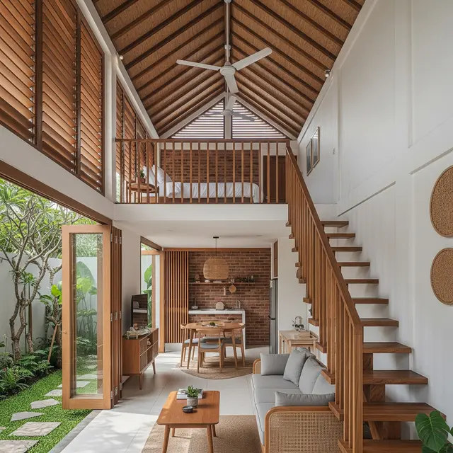 9 Model Rumah Mezzanine Terasa Sejuk di Daerah Panas, Desain Optimal