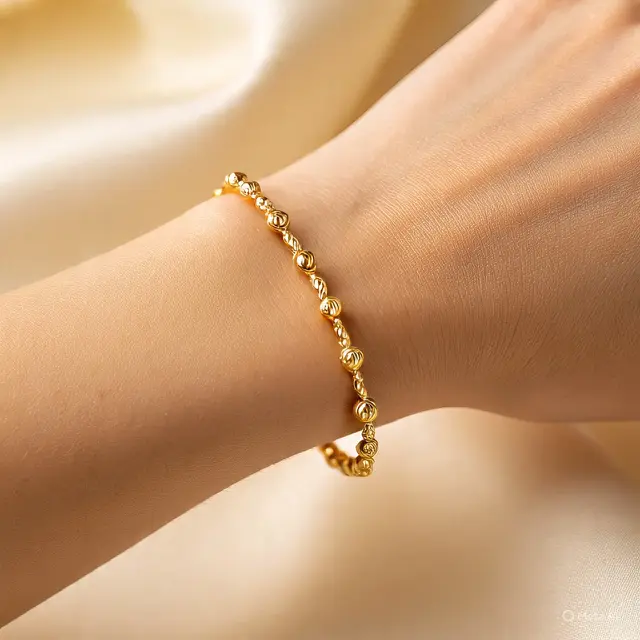 Model Gelang Emas Serut