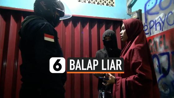 VIDEO: Polres Metro Jaktim Gerebek Balap Liar di Duren Sawit