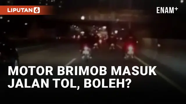 Ini Alasan Motor Brimob Bisa Masuk Tol