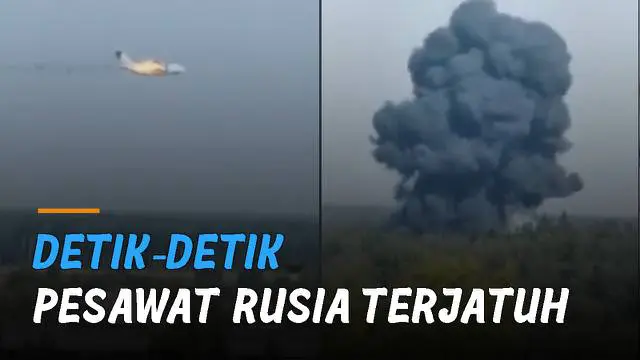 Pesawat militer Rusia terbaru, Kubinka terjatuh saat melakukan uji terbang.