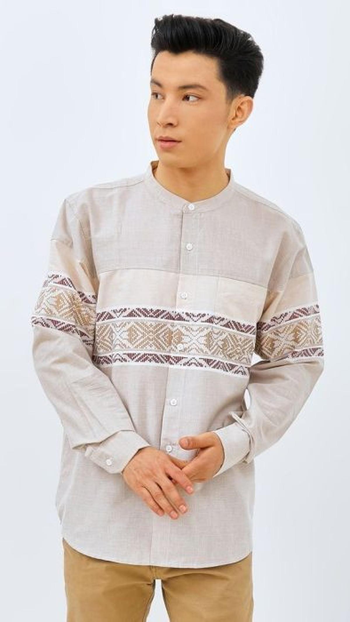 4. Kemeja Pria Koko Panjang Khaki｜2956<br>