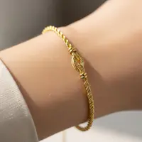 Gelang Emas 3 Gram Tipis Cantik Sehari-hari (AI)