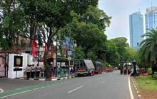 Antisipasi Demo di Depan Gedung KPU, Jalan Imam Bonjol Ditutup dan Polisi Pasang Barikade Beton