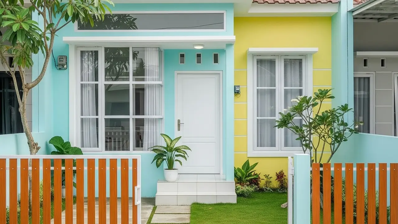Inspirasi Warna Rumah Mungil agar Tidak Sumpek