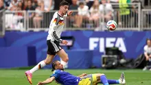 Kai Havertz mencetak gol ke gawang Curacao dan membawa Timnas Jerman menang dengan skor besar di laga pembuka Der Panzer di Piala Dunia 2026 hari Senin (15/06/2026) dini hari WIB. (Lars Baron / GETTY IMAGES NORTH AMERICA / Getty Images via AFP)