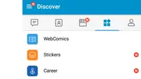 Fitur baru BBM, WebComics yang bisa ditemukan pada menu Discover (Liputan6.com/ Agustin Setyo W)