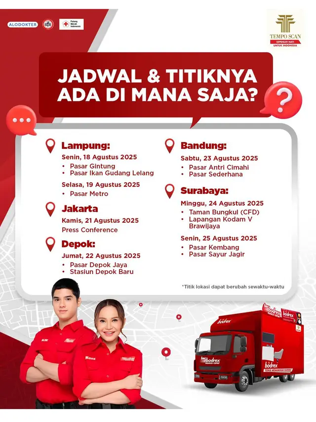 Dari Klinik Keliling hingga Konsultasi Online, Pasukan bodrex Merah Putih Beraksi 2025 Jangkau Lebih Banyak Masyarakat