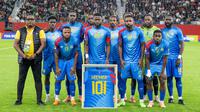 Starting XI pemain Kongo dalam laga Kualifikasi Piala Dunia 2026 zona Afrika melawan Nigeria di Rabat, Maroko, Minggu (16/11/2025) waktu setempat. (AP Photo)
