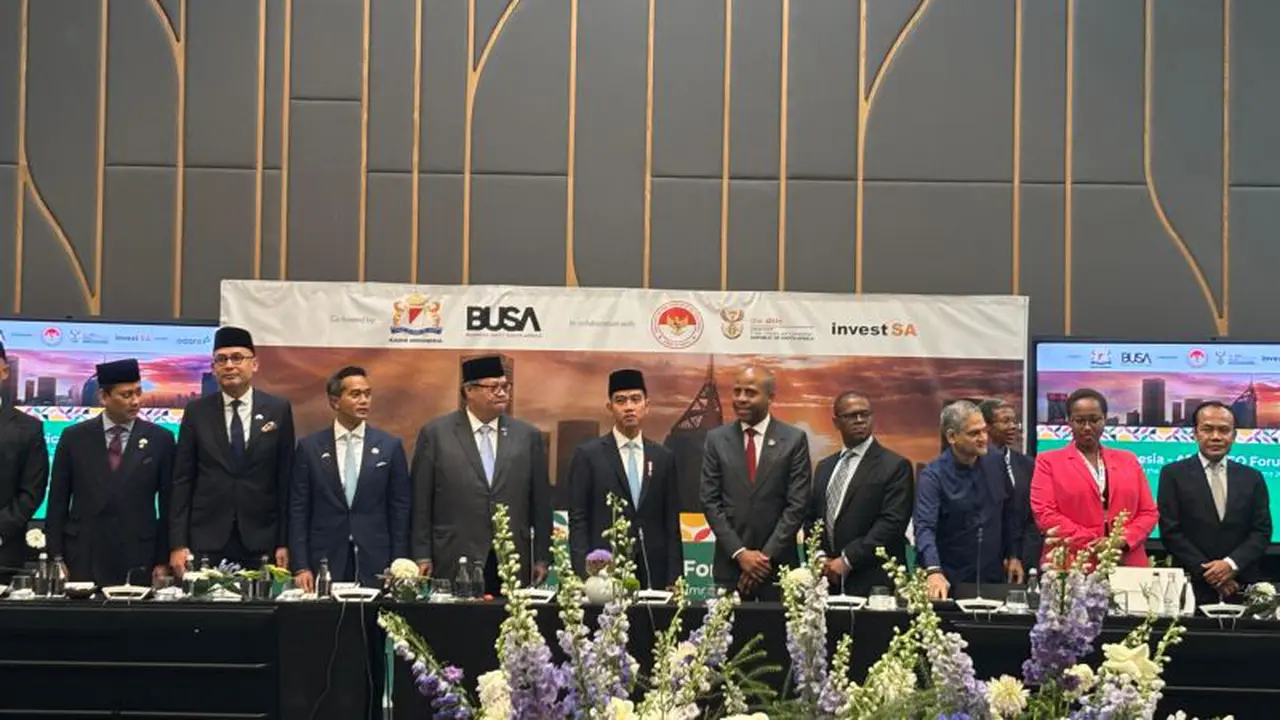 Wakil Presiden Gibran Rakabuming Raka saat menghadiri Indonesia-Afrika CEO Forum