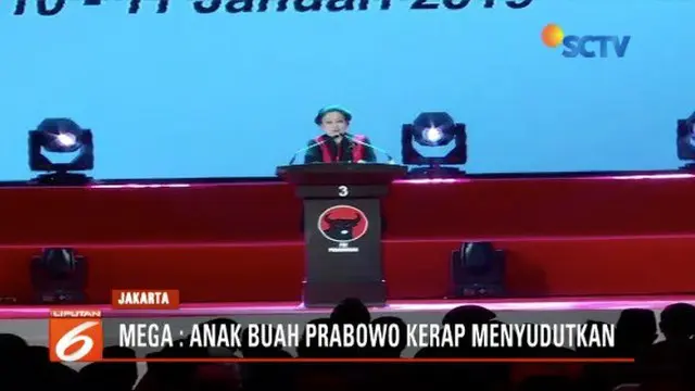 Megawati Sebut Anak Buah Prabowo Kerap Menyudutkan PDIP