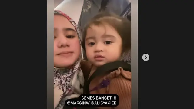 Baby Guzel ikut Margin Wieheerm dan Ali Syakieb ke Madinah, Arab Saudi (Foto: Instagram guzelimalisyakieb)